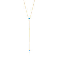 Turquoise Duet Lariat
