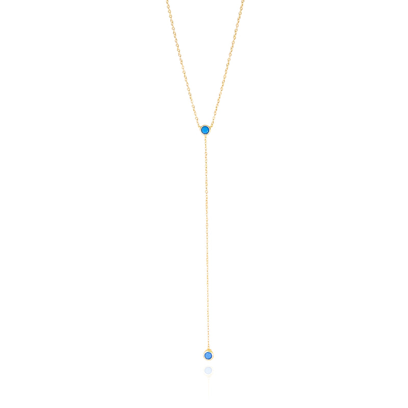 Turquoise Duet Lariat