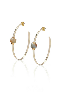 Caroline Gemstone Hoop
