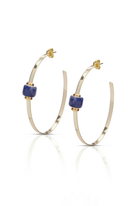 Caroline Gemstone Hoop