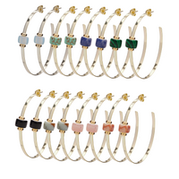 Caroline Gemstone Hoop