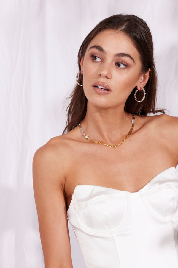 Gemma Hoops - Silver