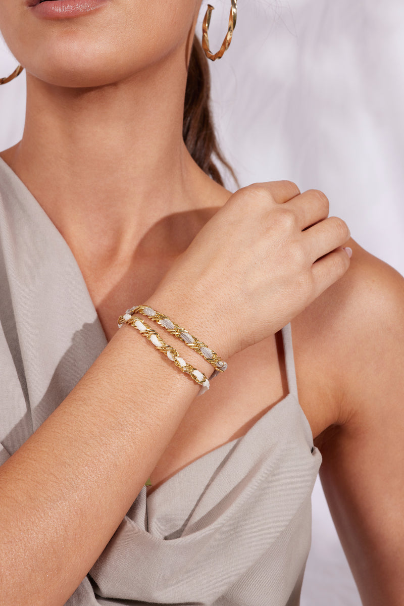 Sun & Silk Bracelet- Coconut