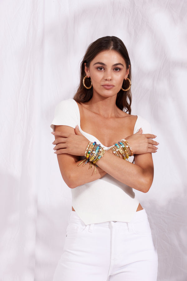 Sun & Silk Bracelet - Grey