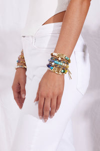 Sun & Silk Bracelet - Indigo