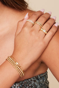 Cadenas Adjustable Ring - Gold