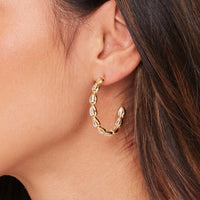 Golden Glow Hoops