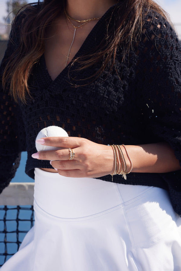 Wimbledon Lariat Necklace - Gold