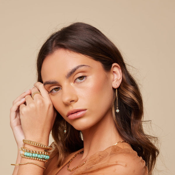 Turquoise Star Earrings