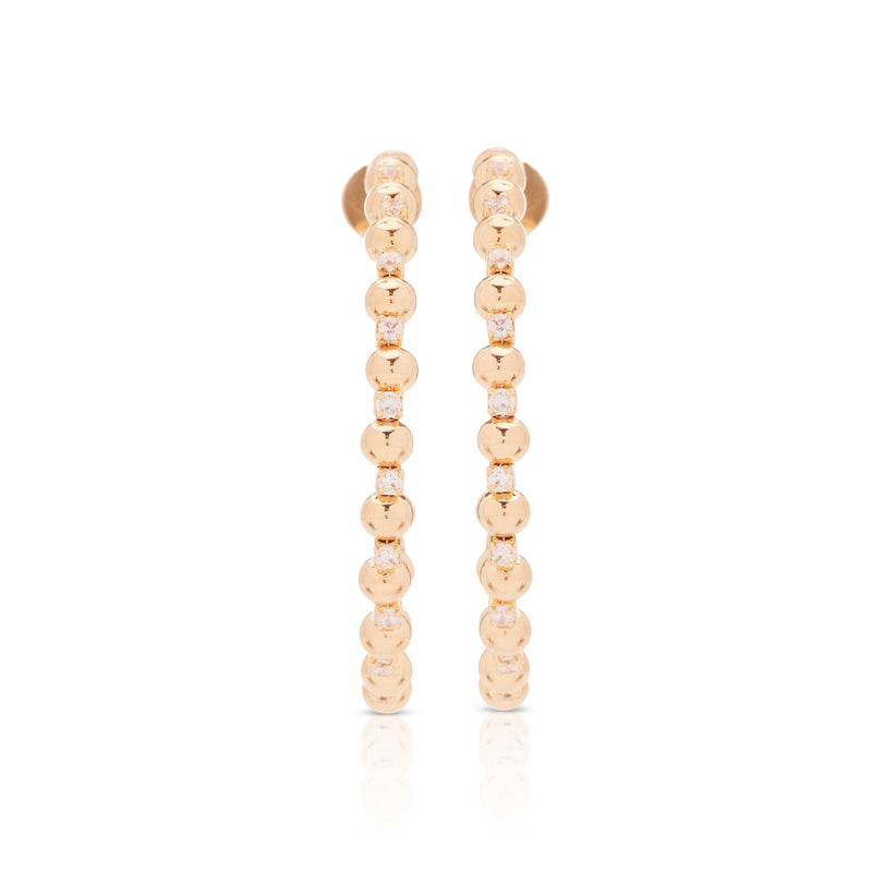 CZ Bubble Hoop