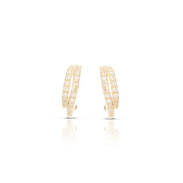 Duo CZ Mini Hoops