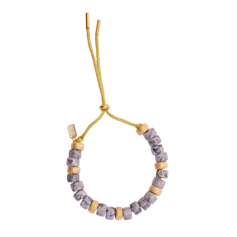 Eye Candy Bracelet - Gray Jasper
