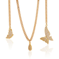 Evolution Butterfly Wrap Necklace