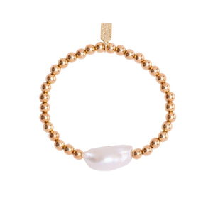 Fire Pearl Bubble Bracelet - White Pearl
