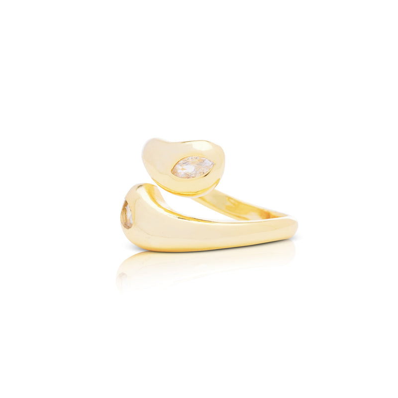 Golden Eye Adjustable Ring