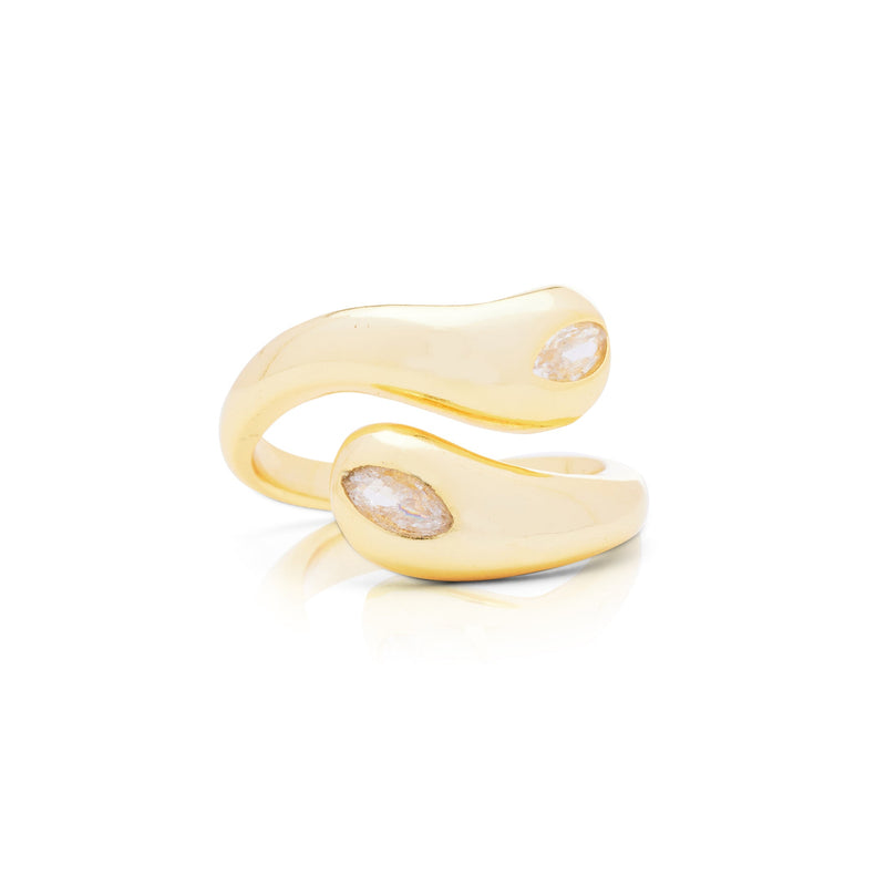 Golden Eye Adjustable Ring