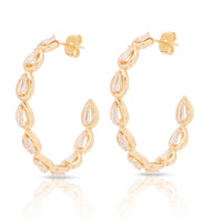 Golden Glow Hoops