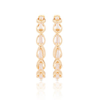Golden Glow Hoops