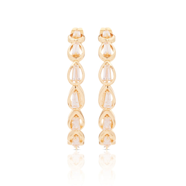 Golden Glow Hoops