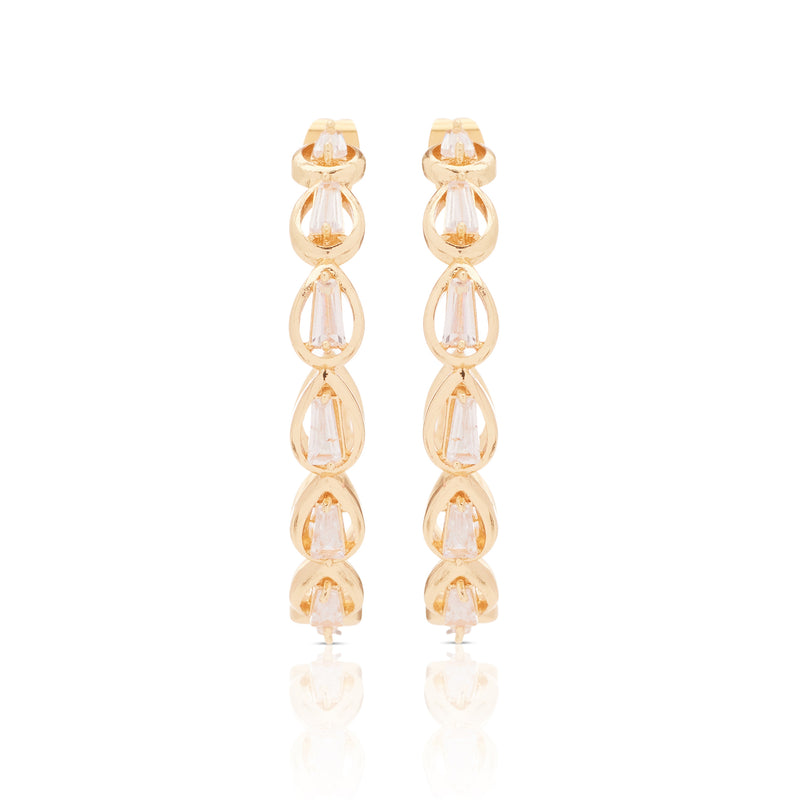 Golden Glow Hoops