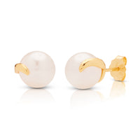 Golden Pearl Studs