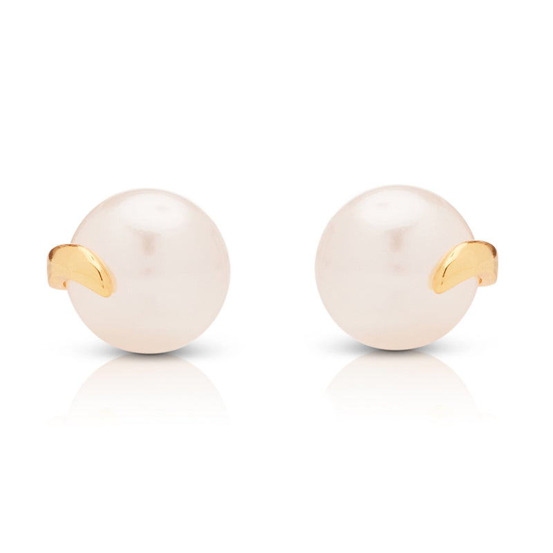 Golden Pearl Studs
