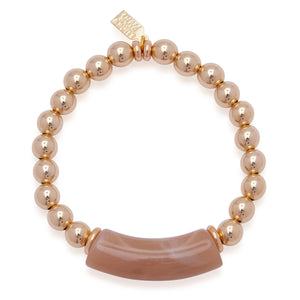 Gold Filled Enamel Bamboo Bubble Bracelet