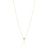 Mini Pave Heart Necklace - Gold