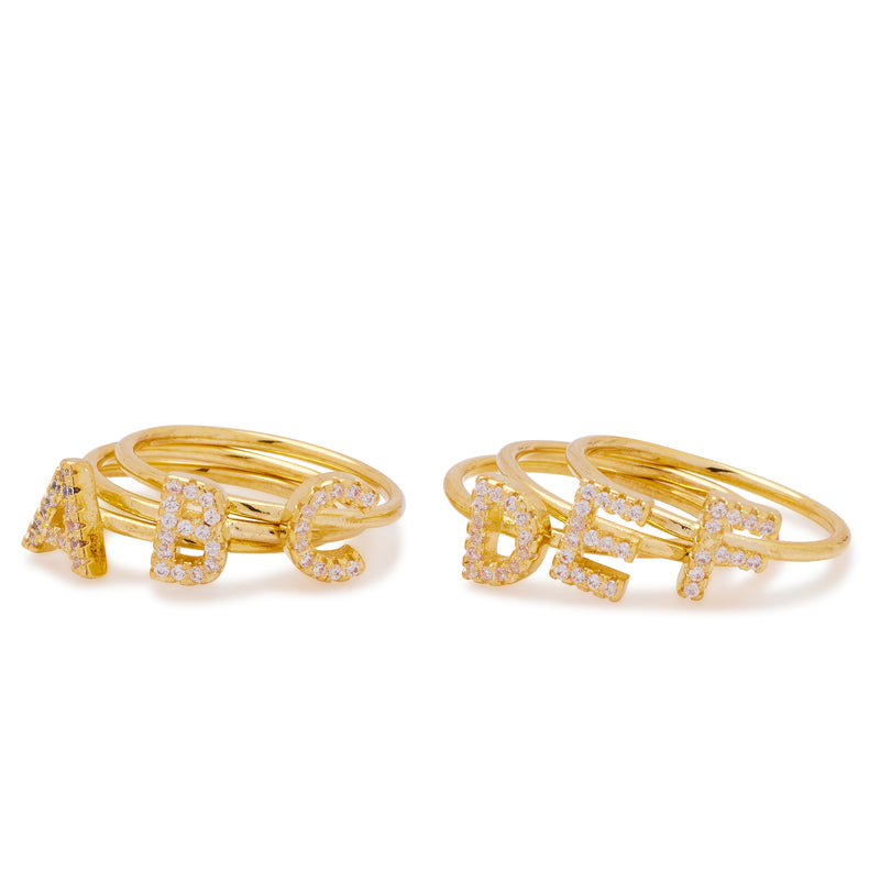 Monogram Stacking Rings