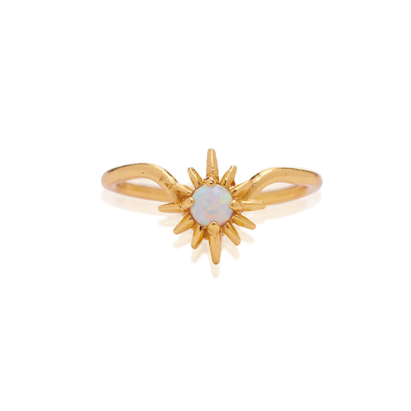 Opal Sky Adjustable Ring