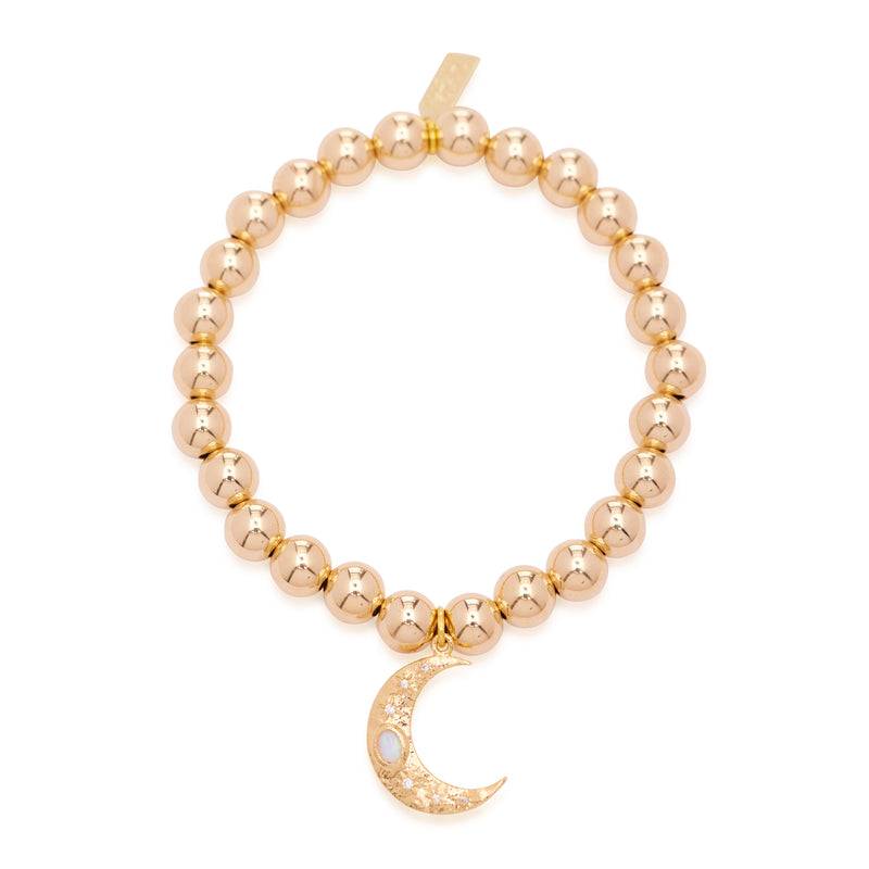 Opal Sky Medium Moon Bubble Bracelet