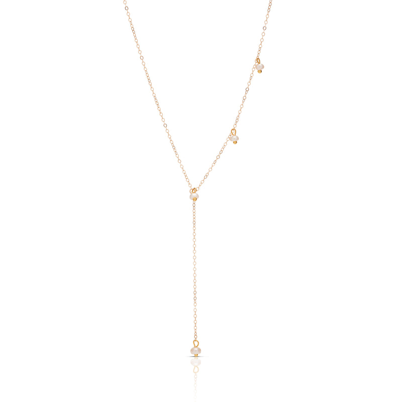 Pearlette Lariat Necklace