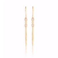 Bezel Solitaire Trio Hoop