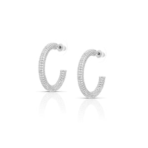 Sugar Hoops - Silver