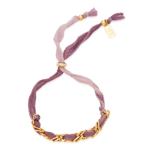 Sun & Silk Bracelet - Lilac