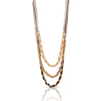 Sun & Silk Necklace Black