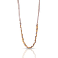 Sun & Silk Necklace White