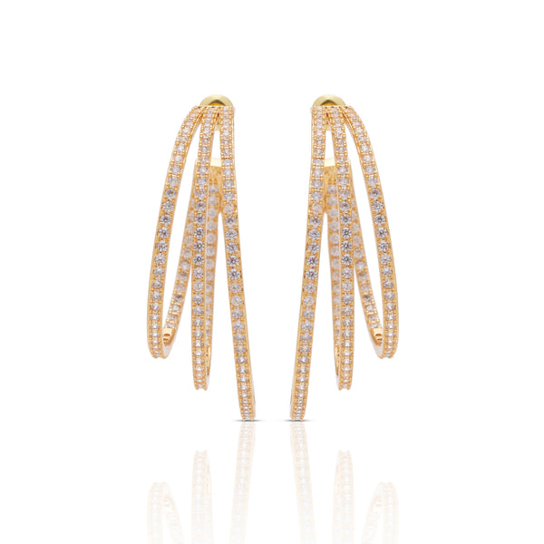 Trilogy Pave Hoops