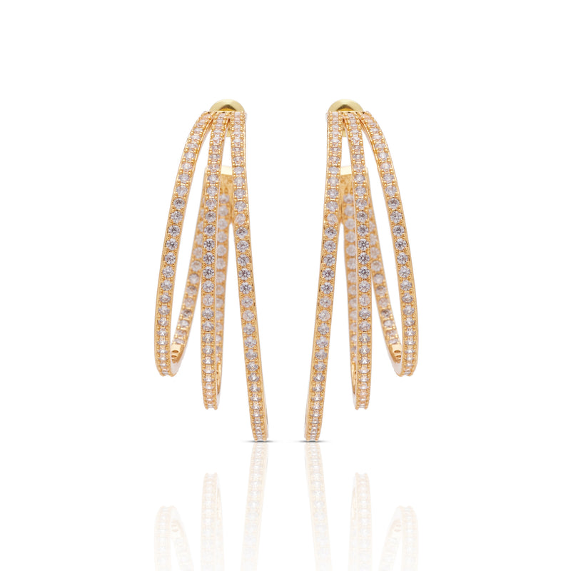 Trilogy Pave Hoops