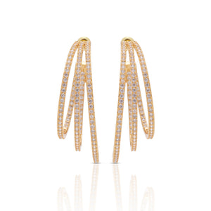 Trilogy Pave Hoops