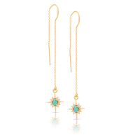 Turquoise Star Earrings