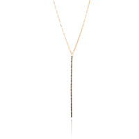 Wimbledon Lariat Necklace - Black