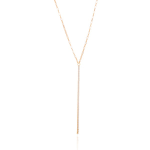 Wimbledon Lariat Necklace - Gold