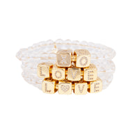Glossy CZ ID Bracelet